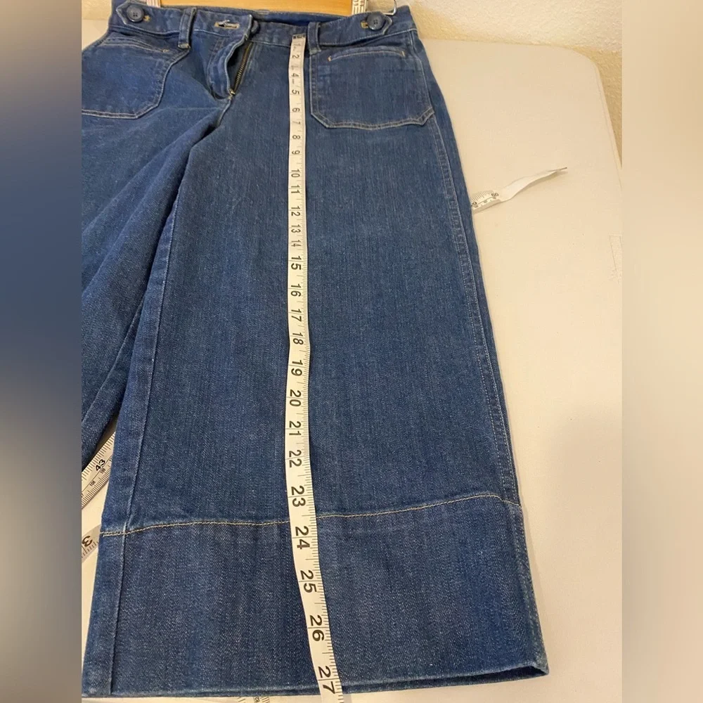 Talbots Women's Blue Denim Stretch Capri Jeans